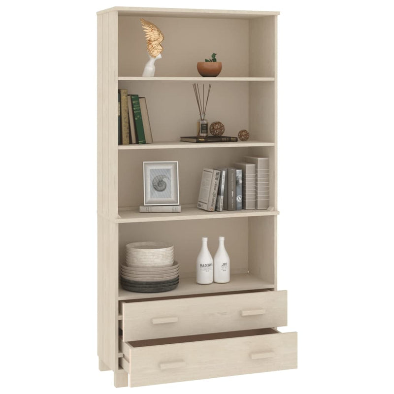 Highboard Massivholz Kiefer Honigbraun