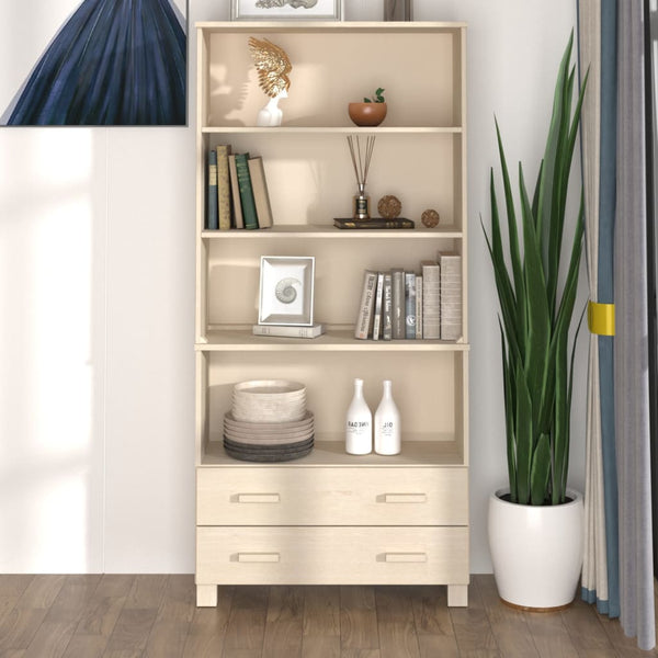 Highboard Massivholz Kiefer Honigbraun