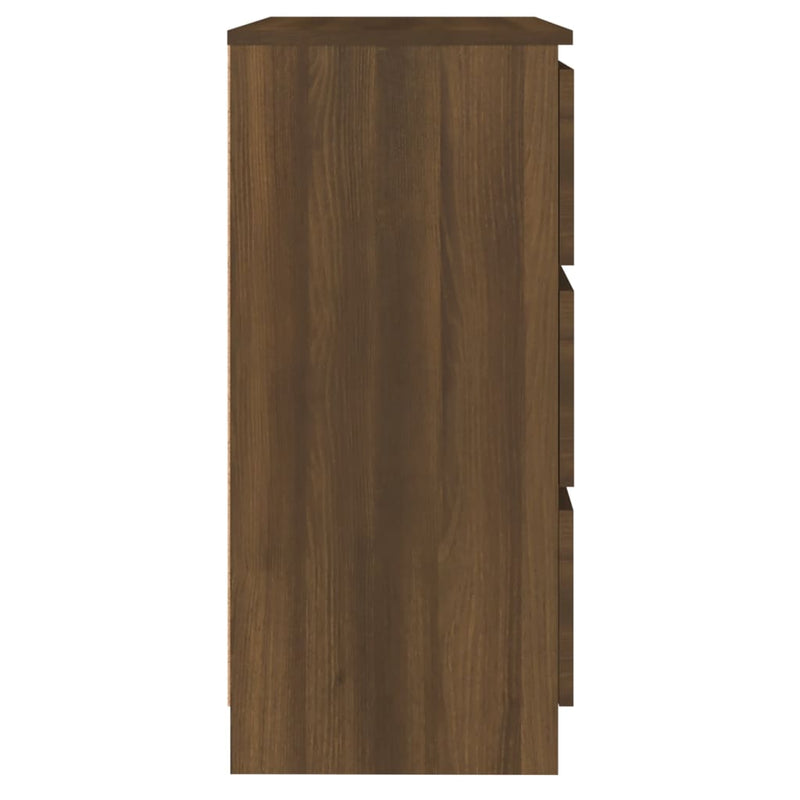 Sideboard Braun Eichen-Optik 60x35x76 cm Holzwerkstoff