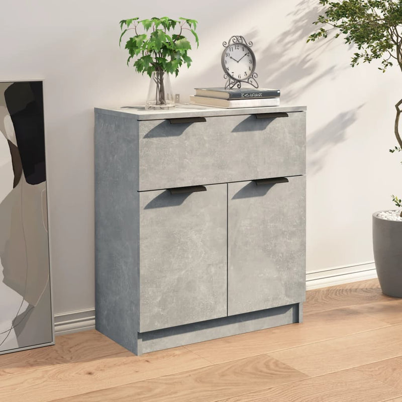 Sideboard Betongrau 60x30x70 cm Holzwerkstoff