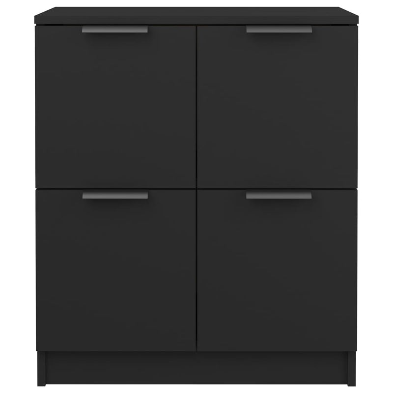 Sideboard Schwarz 60x30x70 cm Holzwerkstoff