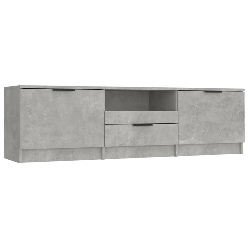 TV-Schrank Betongrau 140x35x40 cm Holzwerkstoff