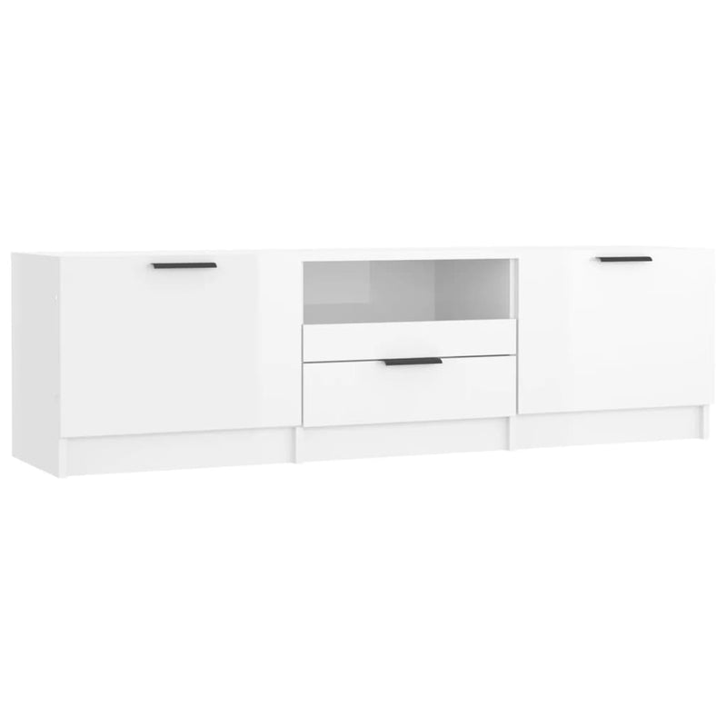 TV-Schrank Hochglanz-Weiß 140x35x40 cm Holzwerkstoff