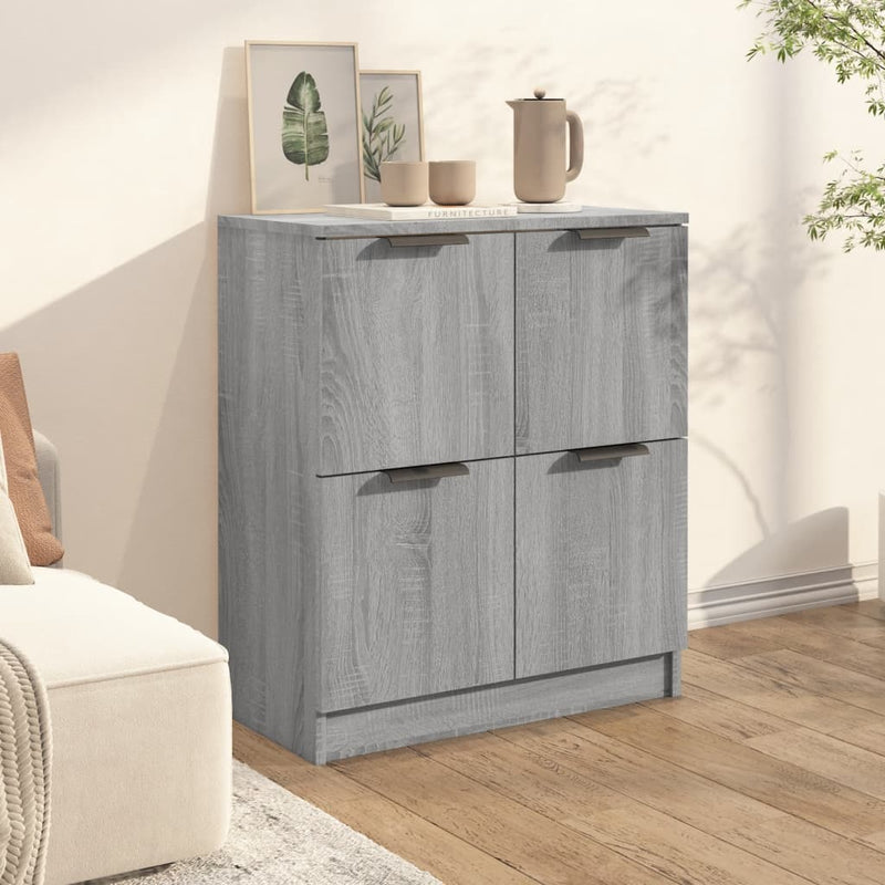 Sideboard Grau Sonoma 60x30x70 cm Holzwerkstoff