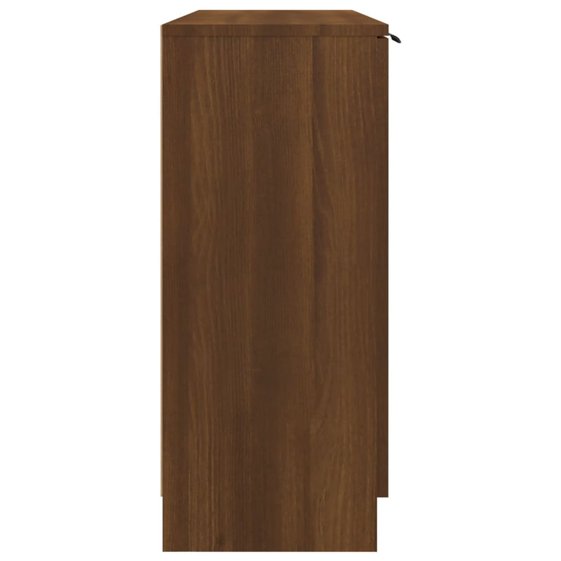 Sideboard Braun Eichen-Optik 90,5x30x70 cm Holzwerkstoff