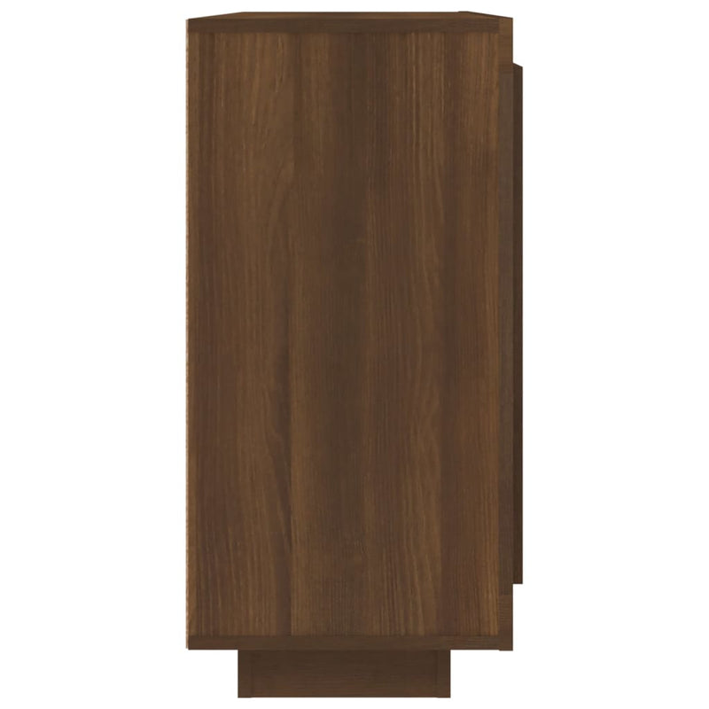 Sideboard Braun Eichen-Optik 92x35x75 cm Holzwerkstoff