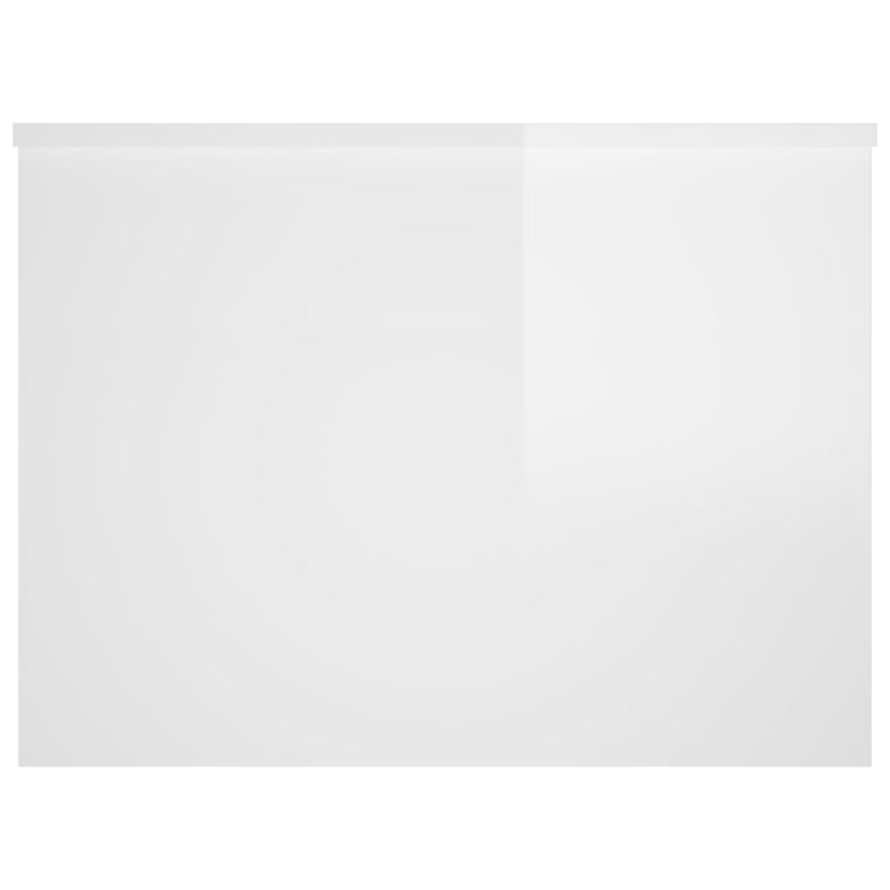 Couchtisch Hochglanz-Weiß 80x55,5x41,5 cm Holzwerkstoff