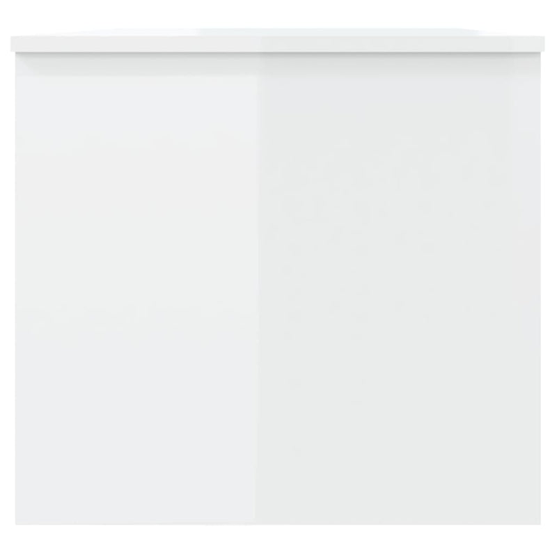 Couchtisch Hochglanz-Weiß 102x50,5x46,5 cm Holzwerkstoff