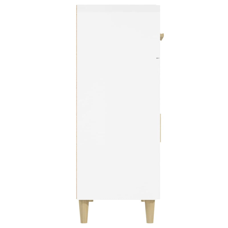 Sideboard Hochglanz-Weiß 69,5x34x89 cm Holzwerkstoff