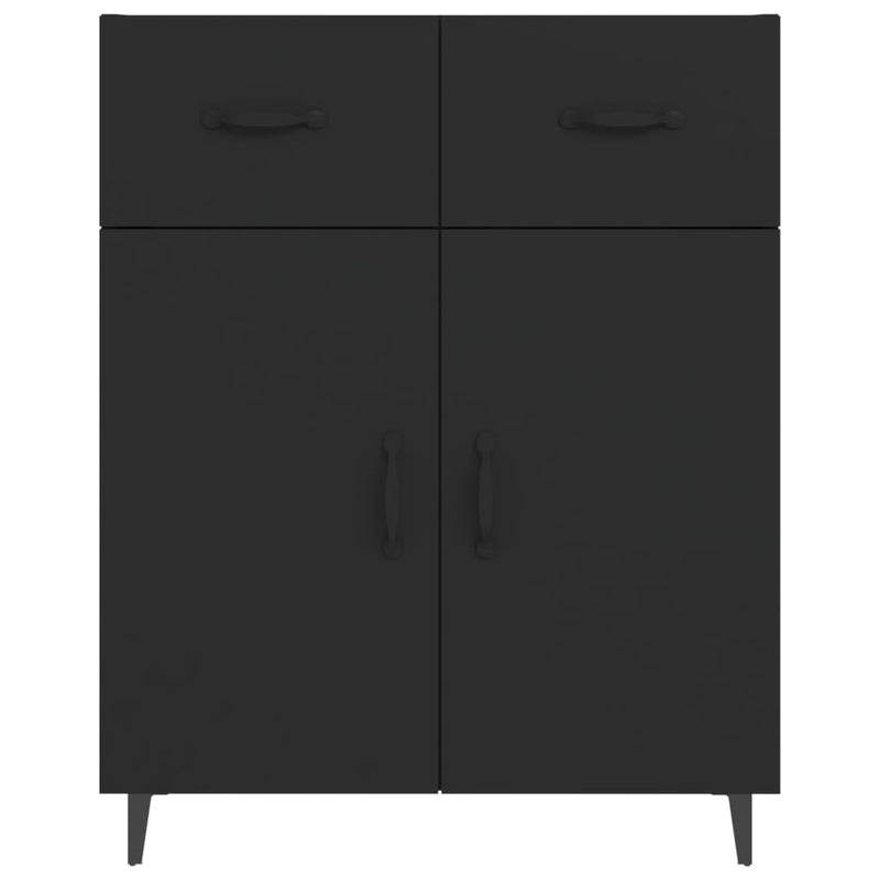 Sideboard Schwarz 69,5x34x90 cm Holzwerkstoff