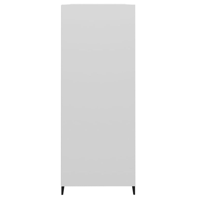 Sideboard Hochglanz-Weiß 69,5x32,5x90 cm Holzwerkstoff