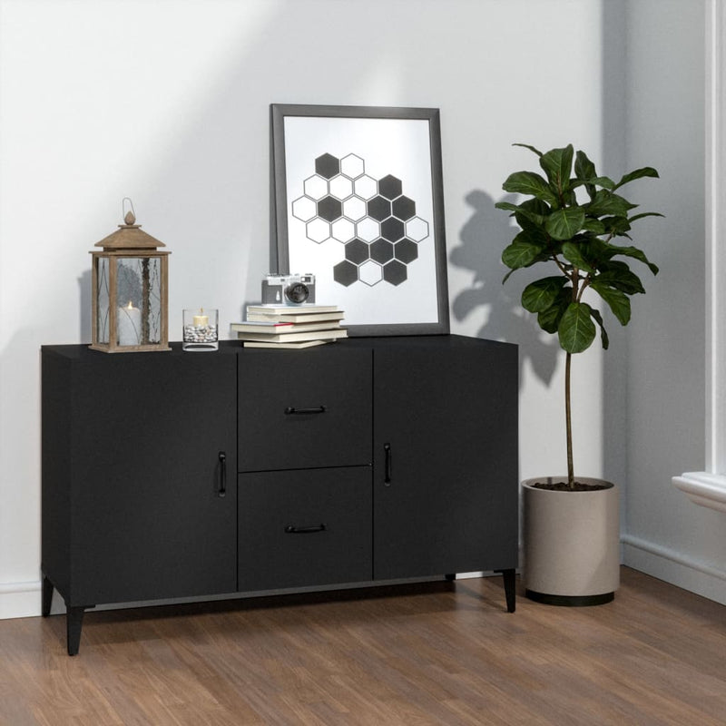 Sideboard Schwarz 100x36x60 cm Holzwerkstoff