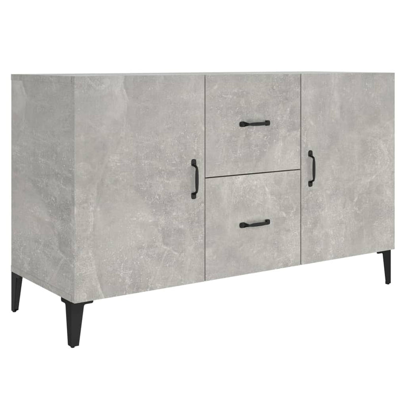 Sideboard Betongrau 100x36x60 cm Holzwerkstoff