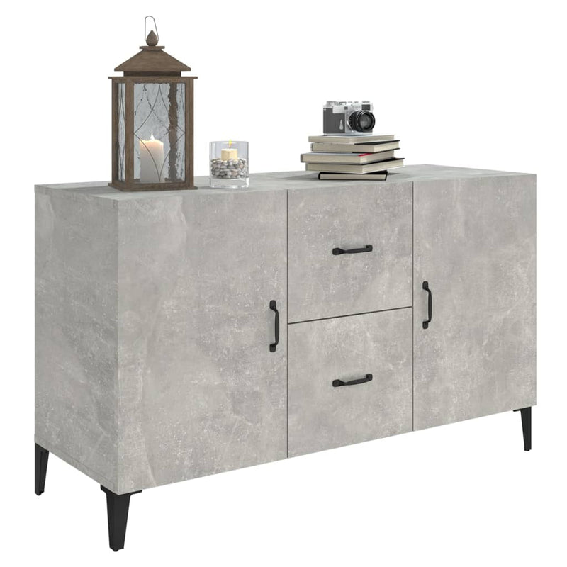 Sideboard Betongrau 100x36x60 cm Holzwerkstoff