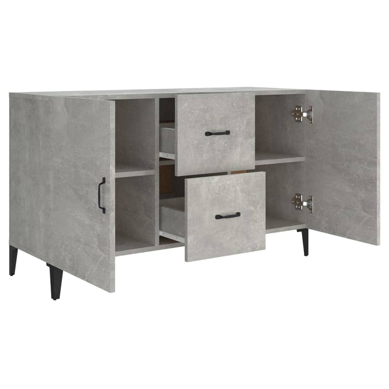 Sideboard Betongrau 100x36x60 cm Holzwerkstoff