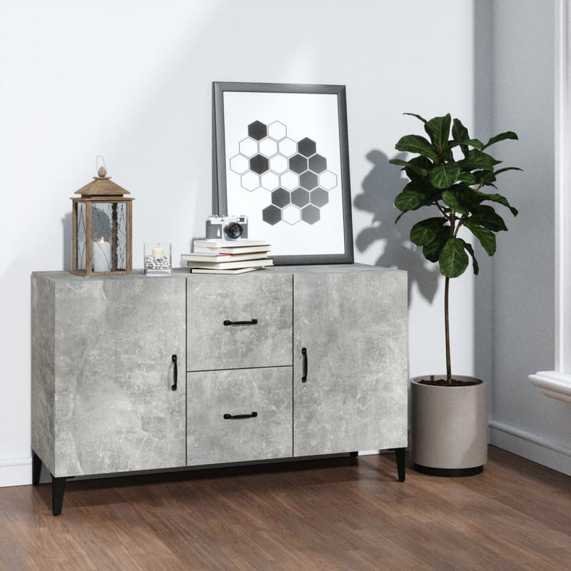 Sideboard Betongrau 100x36x60 cm Holzwerkstoff