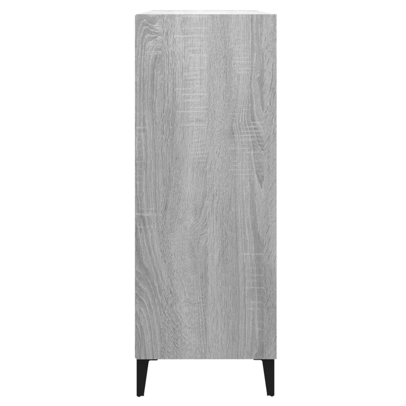Sideboard Grau Sonoma 69,5x32,5x90 cm Holzwerkstoff