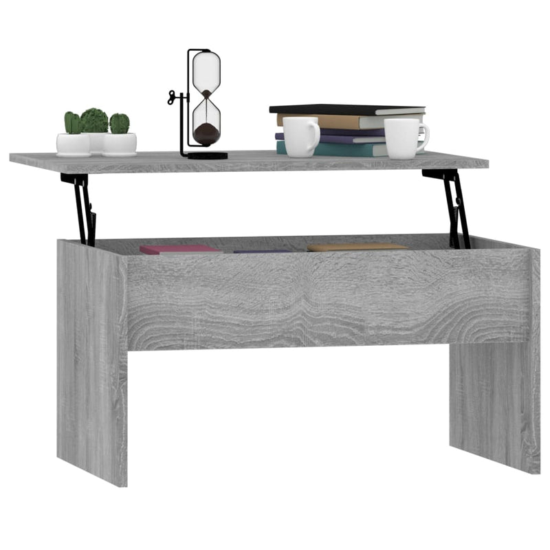 Couchtisch Grau Sonoma 80x50,5x41,5 cm Holzwerkstoff