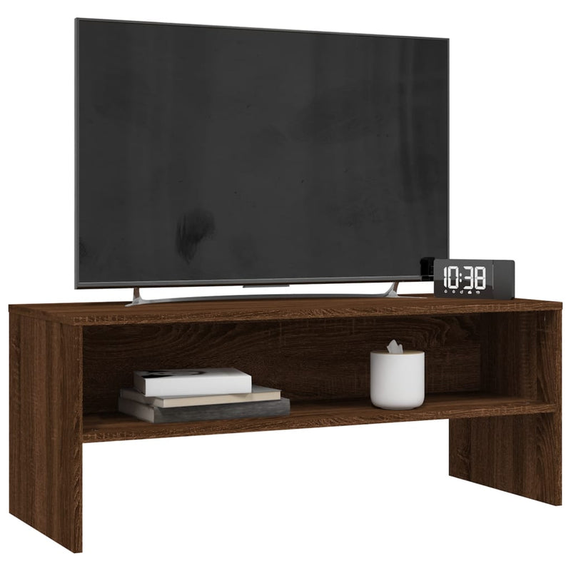 TV-Schrank Braun Eichen-Optik 100x40x40 cm Holzwerkstoff