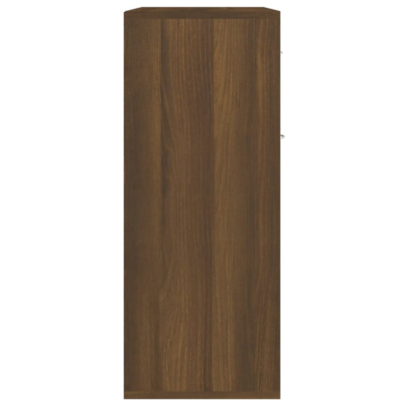 Sideboard Braun Eichen-Optik 60x30x75 cm Holzwerkstoff