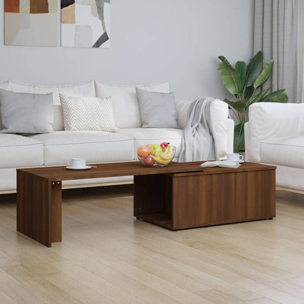 Couchtisch Braun Eichen-Optik 150x50x35 cm Holzwerkstoff