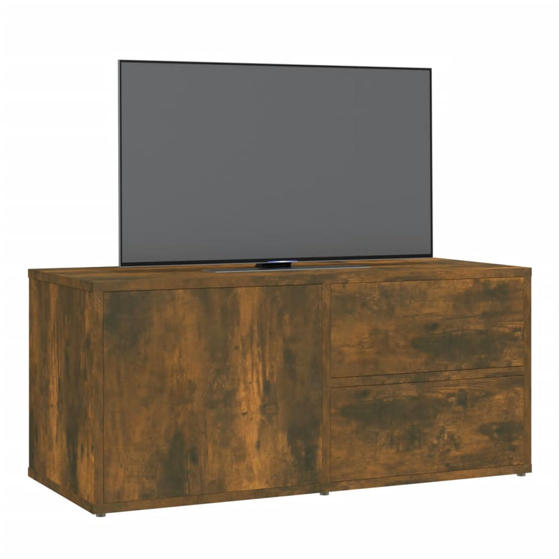 TV-Schrank Räuchereiche 80x34x36 cm Holzwerkstoff