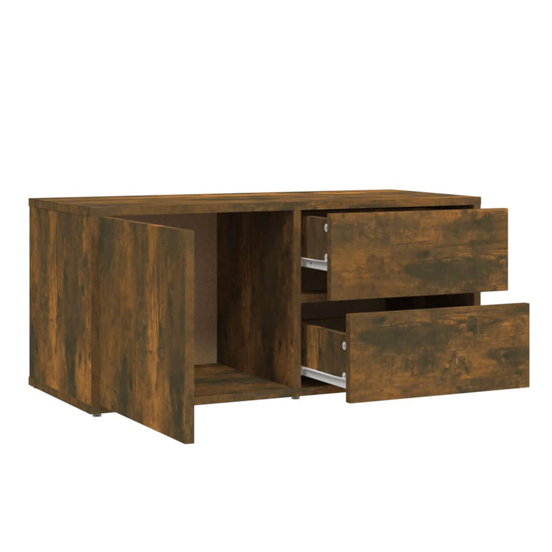 TV-Schrank Räuchereiche 80x34x36 cm Holzwerkstoff