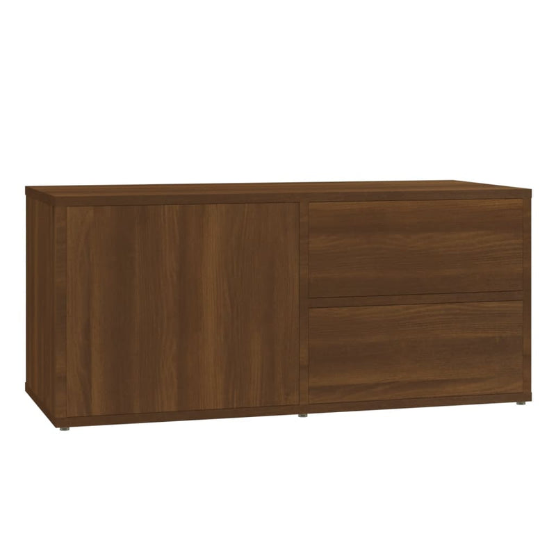 TV-Schrank Braun Eichen-Optik 80x34x36 cm Holzwerkstoff