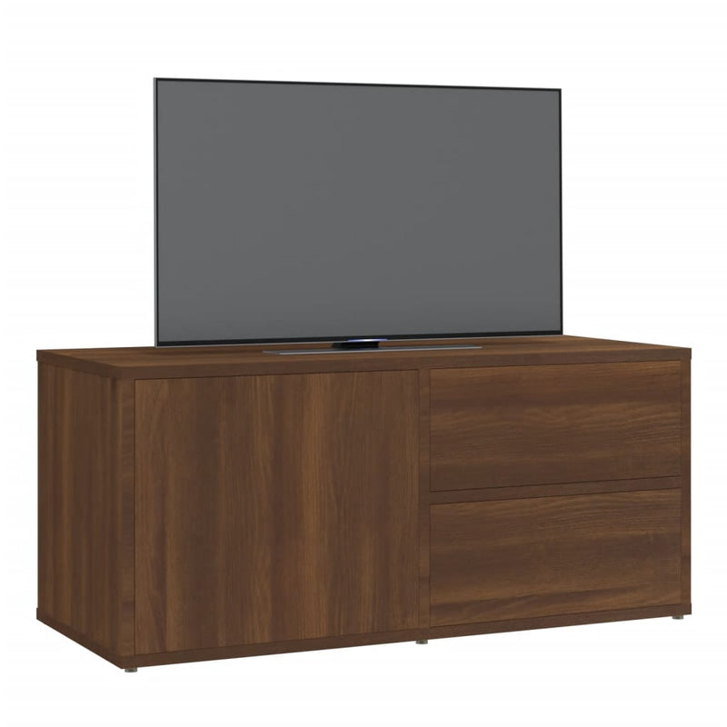 TV-Schrank Braun Eichen-Optik 80x34x36 cm Holzwerkstoff