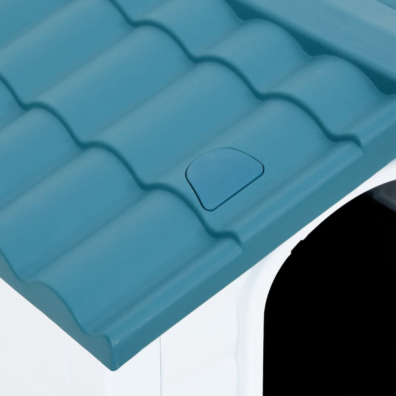 Hundehütte Blau 90,5x68x66 cm Polypropylen