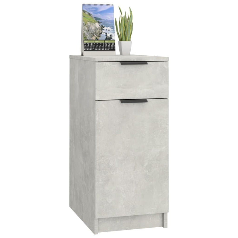 Schreibtischschrank Betongrau 33,5x50x75 cm Holzwerkstoff