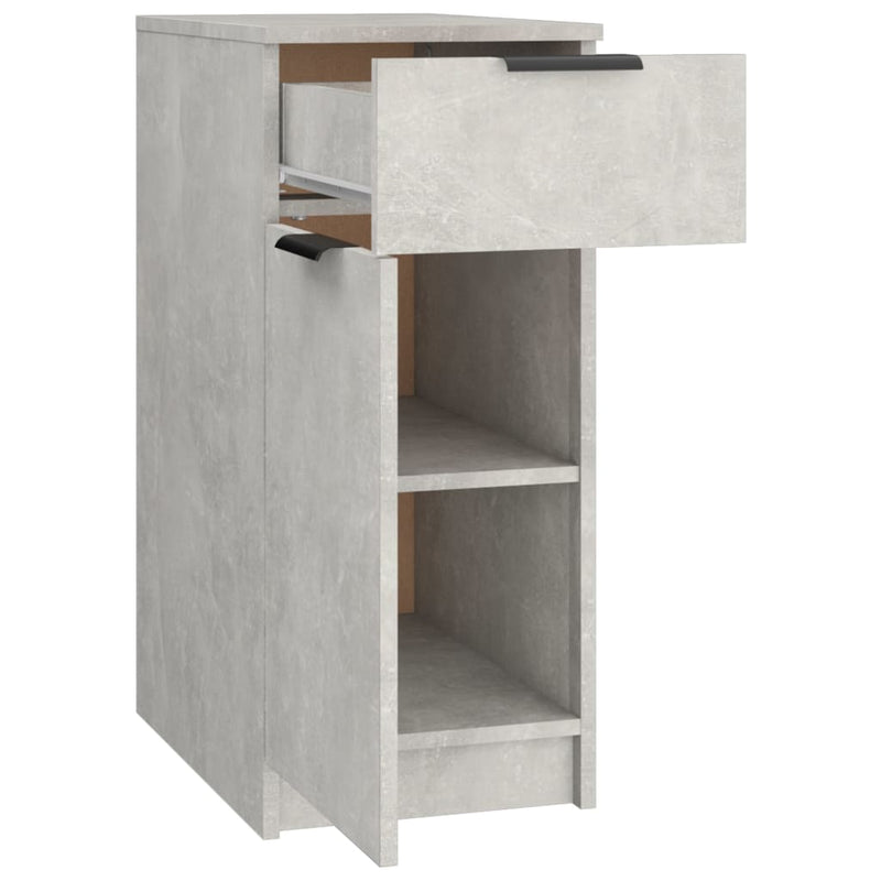 Schreibtischschrank Betongrau 33,5x50x75 cm Holzwerkstoff