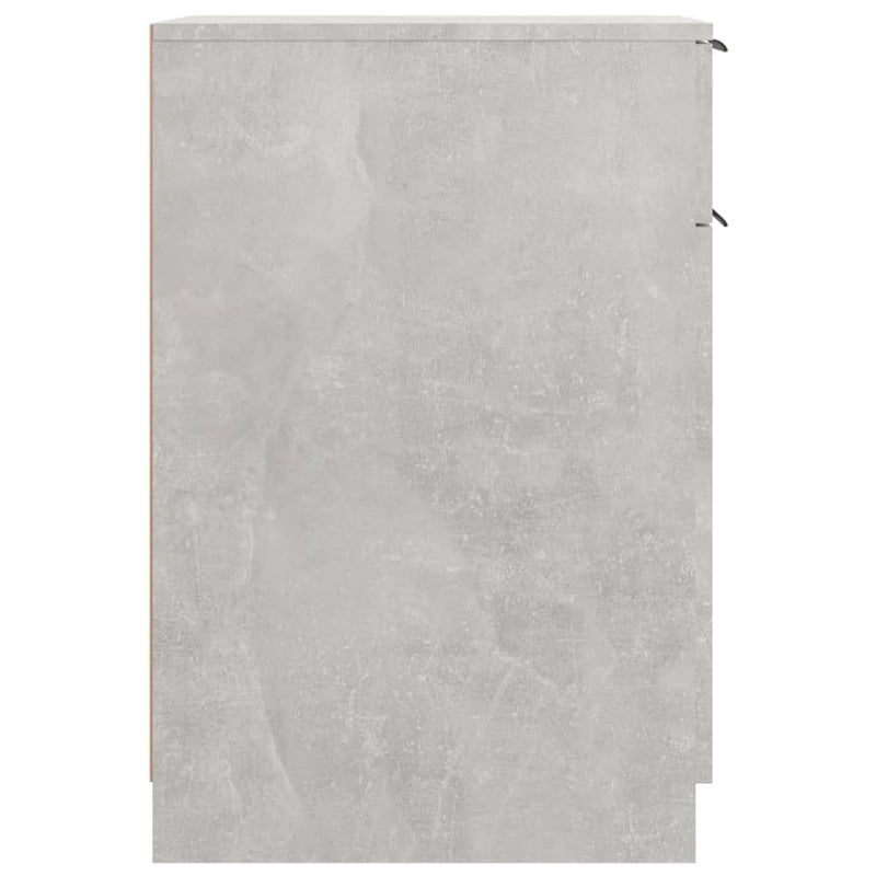Schreibtischschrank Betongrau 33,5x50x75 cm Holzwerkstoff