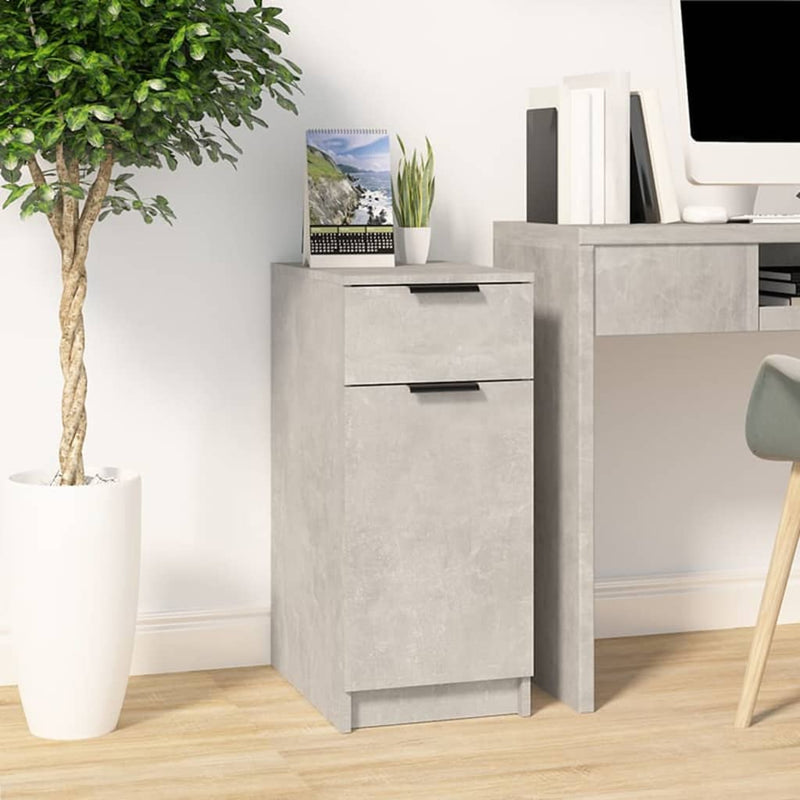 Schreibtischschrank Betongrau 33,5x50x75 cm Holzwerkstoff