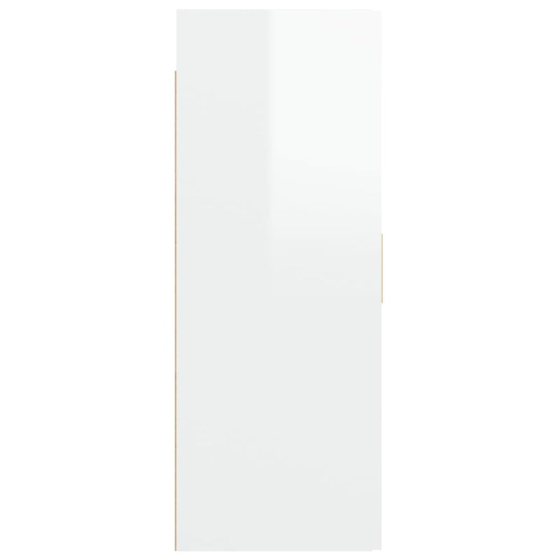 Hängeschrank Hochglanz-Weiß 69,5x34x90 cm