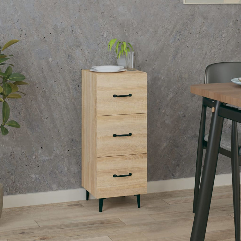 Sideboard Sonoma-Eiche 34,5x34x90 cm Holzwerkstoff