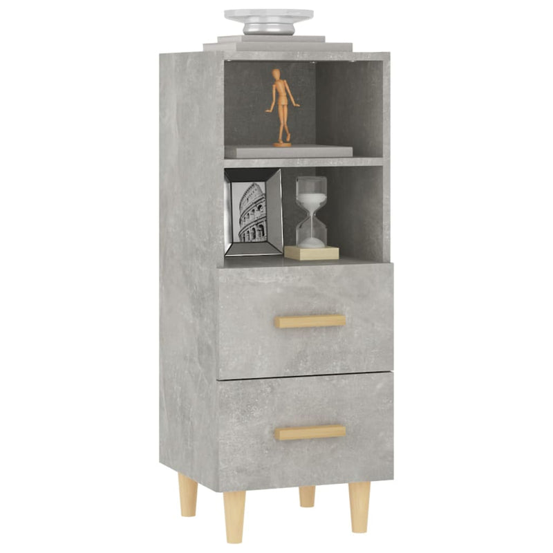 Sideboard Betongrau 34,5x34x90 cm Holzwerkstoff