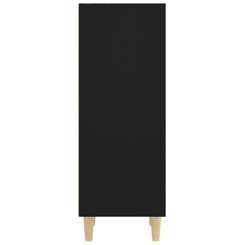 Sideboard Schwarz 34,5x32,5x90 cm Holzwerkstoff