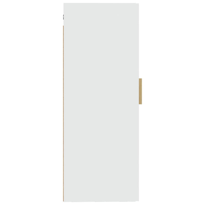 Wandschrank Weiß 35x34x90 cm Holzwerkstoff