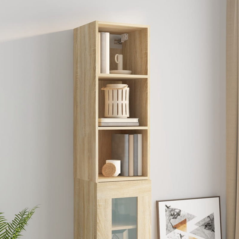 Wandschrank Sonoma-Eiche 34,5x32,5x90 cm Holzwerkstoff