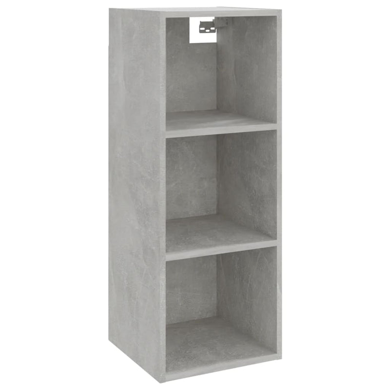 Wandschrank Betongrau 34,5x32,5x90 cm Holzwerkstoff