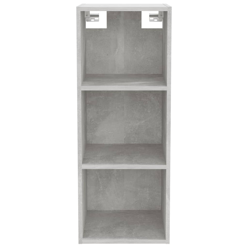 Wandschrank Betongrau 34,5x32,5x90 cm Holzwerkstoff