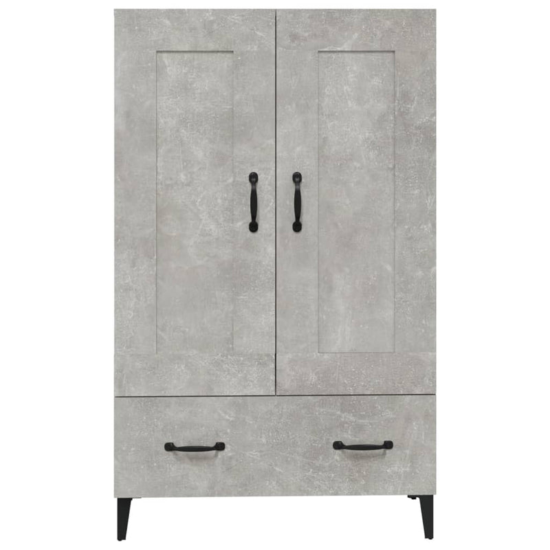 Highboard Betongrau 70x31x115 cm Holzwerkstoff