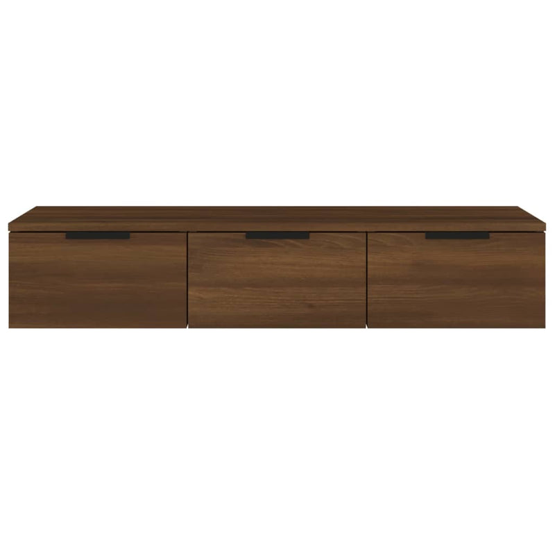 Wandschrank Braun Eichen-Optik 102x30x20 cm Holzwerkstoff