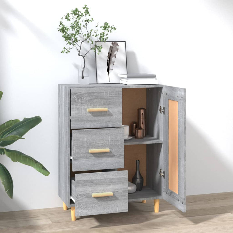 Sideboard Grau Sonoma 69,5x34x90 cm Holzwerkstoff