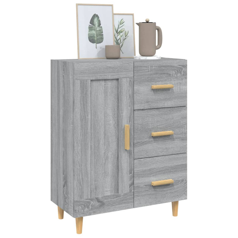 Sideboard Grau Sonoma 69,5x34x90 cm Holzwerkstoff