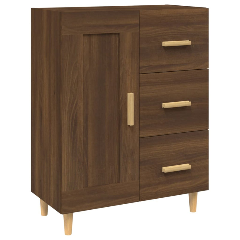 Sideboard Braun Eichen-Optik 69,5x34x90 cm Holzwerkstoff