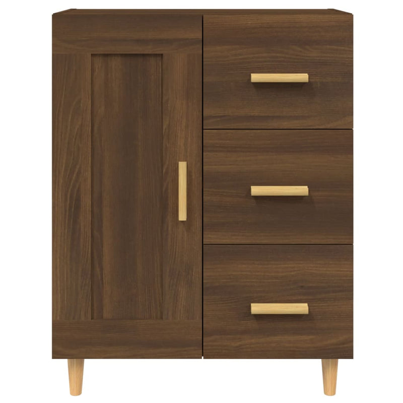 Sideboard Braun Eichen-Optik 69,5x34x90 cm Holzwerkstoff