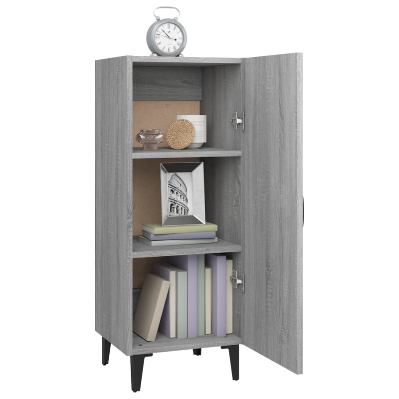 Sideboard Grau Sonoma 34,5x34x90 cm Holzwerkstoff