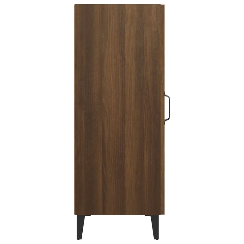 Sideboard Braun Eichen-Optik 34,5x34x90 cm Holzwerkstoff